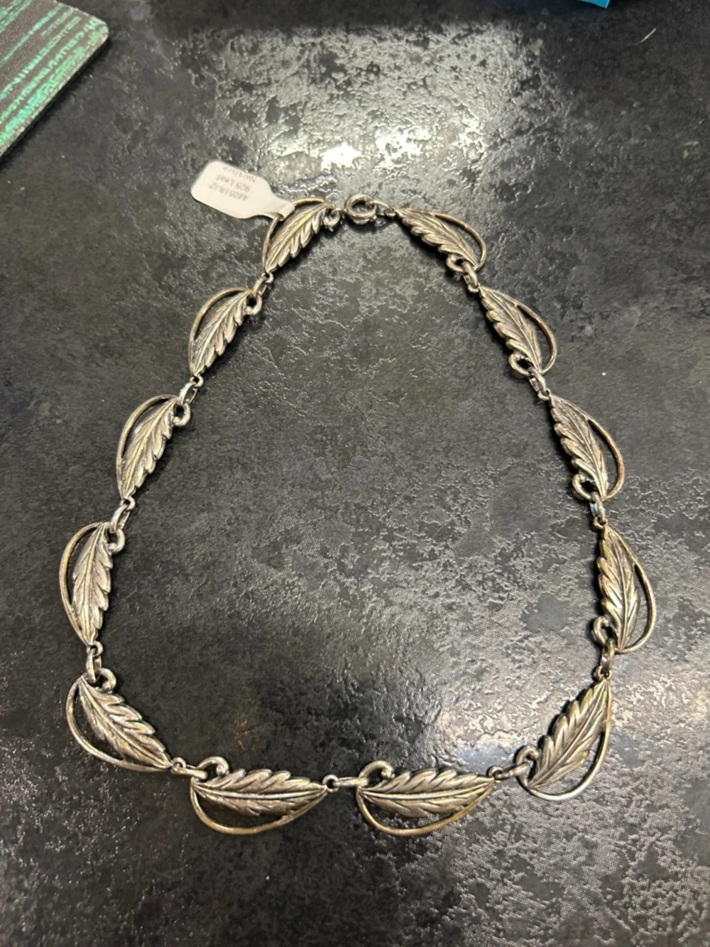 440518 925 Leaf Necklace 26.5 g - Picture 3 of 4